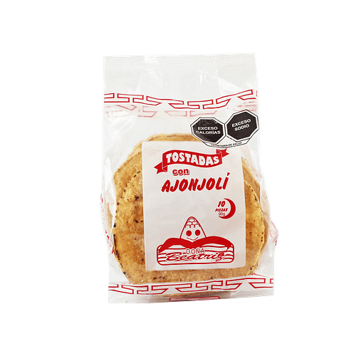Tostadas de Ajonjolí 10 Pz.